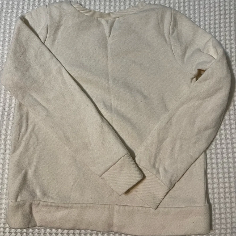 Cream Long Sleeve Sweatshirt with Snow White Print - Picture 3 of 4